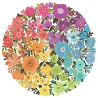 puzzle rond 500 piã¨ces : circle of colors : fleurs