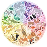 puzzle rond 500 piã¨ces : circle of colors : animaux