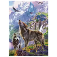 puzzle 500 piã¨ces : loups sur les rochers