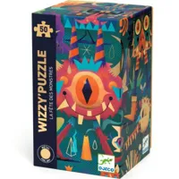 puzzle métallisé wizzy la fête des monstres (50 pièces)