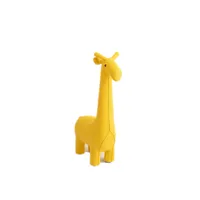 maxi girafe en peluche siège en 100% coton jaune