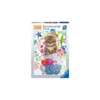 puzzle 500 pièces ravensburger chaton dans une tasse fc-1-14125843