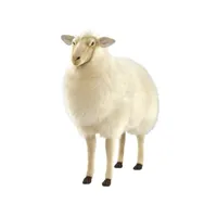 hansa peluche geante mouton ecru 90 cm h 100 cm l 3660