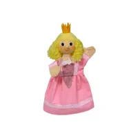 bass et bass - marionnette princesse rose 30 cm - fabriqué en europe - jouet d'hier