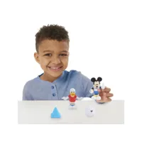 mickey, 2 figurines articulees 7,5 cm avec accessoires, theme football, jouet pour enfants des 3 ans, mcc042 gptmcc042