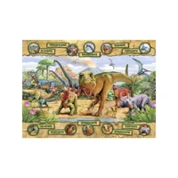 puzzle 150 pièces : les espèces de dinosaures fc-1-11321489
