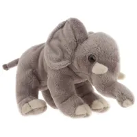 peluche elephant de 18 cm gris