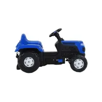 vidaxl tracteur avec pédales pour enfants bleu