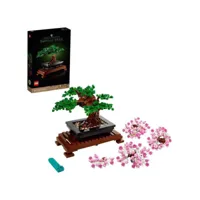 lego creator expert 10281 bonsai loisir creatif pour adultes, kit de decoration botanique diy lego10281