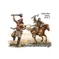 figurines indiens : indian wars series kit n°2 : charge au tomahawk