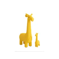 pack peluches girafes de algodón 100% jaune