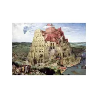 puzzle d'art en bois 250 pièces : la tour de babel, bruegel
