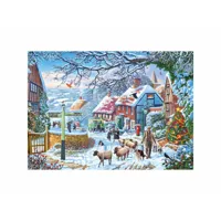 puzzle 1000 pièces : promenade d'hiver