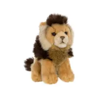 peluche lion de 15 cm marron