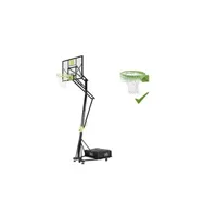 autre jeu de plein air exit panneau de basket mobile à roulettes avec cercle dunk galaxy - vert/noir