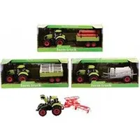 accessoires circuits et véhicules guizmax tracteur avec remorque 30 cm jouet ferme enfant -