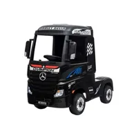 véhicule électrique pour enfant mercedes camion electrique benz 35w pour enfant - 129 x 53 x 102 cm - avec télécommande parentale - noir