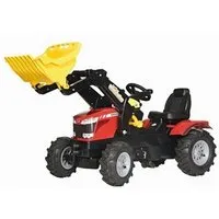 véhicule à pédale rolly toys tracteur escalier rollyfarmtrac mf 8650 lb rouge / noir