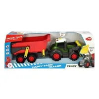 autre circuits et véhicules dickie toys tracteur fendt happy farm trailer