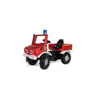 véhicule à pédale rolly toys tracteur a pedales rollyunimog pompier