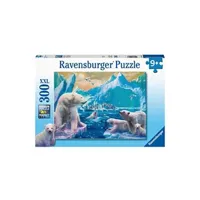 puzzle ravensburger - puzzle 300 pièces xxl - au royaume des ours polaires