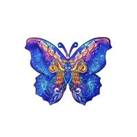 puzzle generique puzzle en bois 150 pièces papillon pour adultes et enfants_ multicolore
