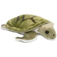 animal en peluche wwf peluche tortue de mer de 18 cm vert blanc