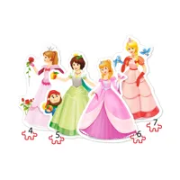 4 puzzles - princesses