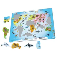 puzzle cadre - animals of the world
