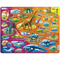 puzzle cadre - dinosaures (en anglais)
