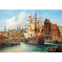 puzzle 1000 piã¨ces : le port de gdansk, pologne