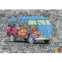 puzzle 500 piã¨ces : vw hippies