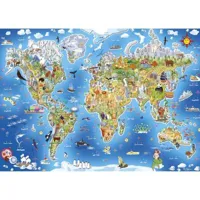 puzzle 250 piã¨ces : carte du monde