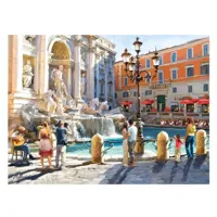 puzzle 3000 piã¨ces : la fontaine de trevi, rome