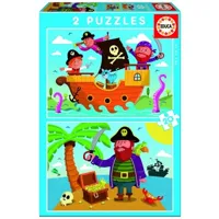 puzzle 2 x 20 piã¨ces : les pirates