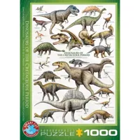 puzzle 1000 piã¨ces : dinosaures de la pã©riode du crã©tacã©