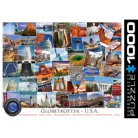 puzzle 1000 piã¨ces : globetrotter, usa