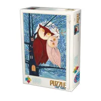 puzzle 1000 piã¨ces : owl tales : couple de hiboux