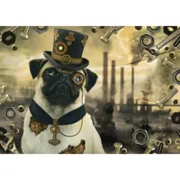 puzzle 1000 piã¨ces : steampunk chien