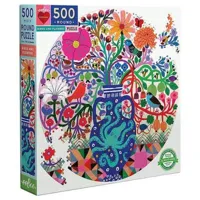 puzzle rond 500 piã¨ces : oiseaux et fleurs