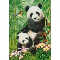 puzzle 1000 piã¨ces : brunch de pandas