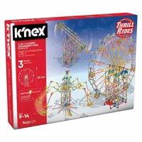 jeu de construction k'nex : thrill rides : parc d'attraction 3 en 1