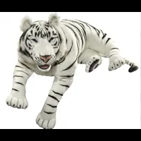 hansa hansa peluche geante tigre blanc couche 150 cm l