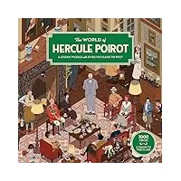 the world of hercule poirot: a 1000-piece jigsaw puzzle with over 100 clues to spot: a gift for fans of agatha christie