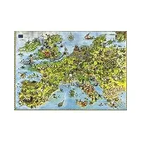 heye - heye-08854 - puzzle classique - united dragons of europe - degano - 4000 pièces