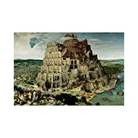 ravensburger - puzzle - bruegel l'ancien : la construction de la tour de babel - 5000 pièces