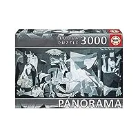 educa - 11502 - puzzle adulte panorama 3000 guernica, picasso