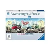 ravensburger 15102 - puzzle - avec la vw bulli sur le panorama brenner - 1000 pièces