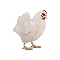 hansa - poule en peluche, couleur blanche, 4172