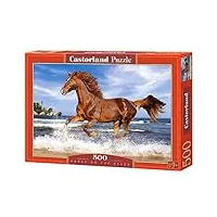 castorland - puzzle 500 pièces - cheval fougueux
